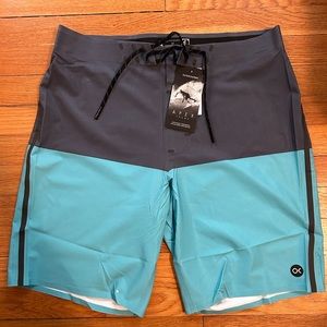 Outerknown Kelly Slater Board Shorts charcoal and blue